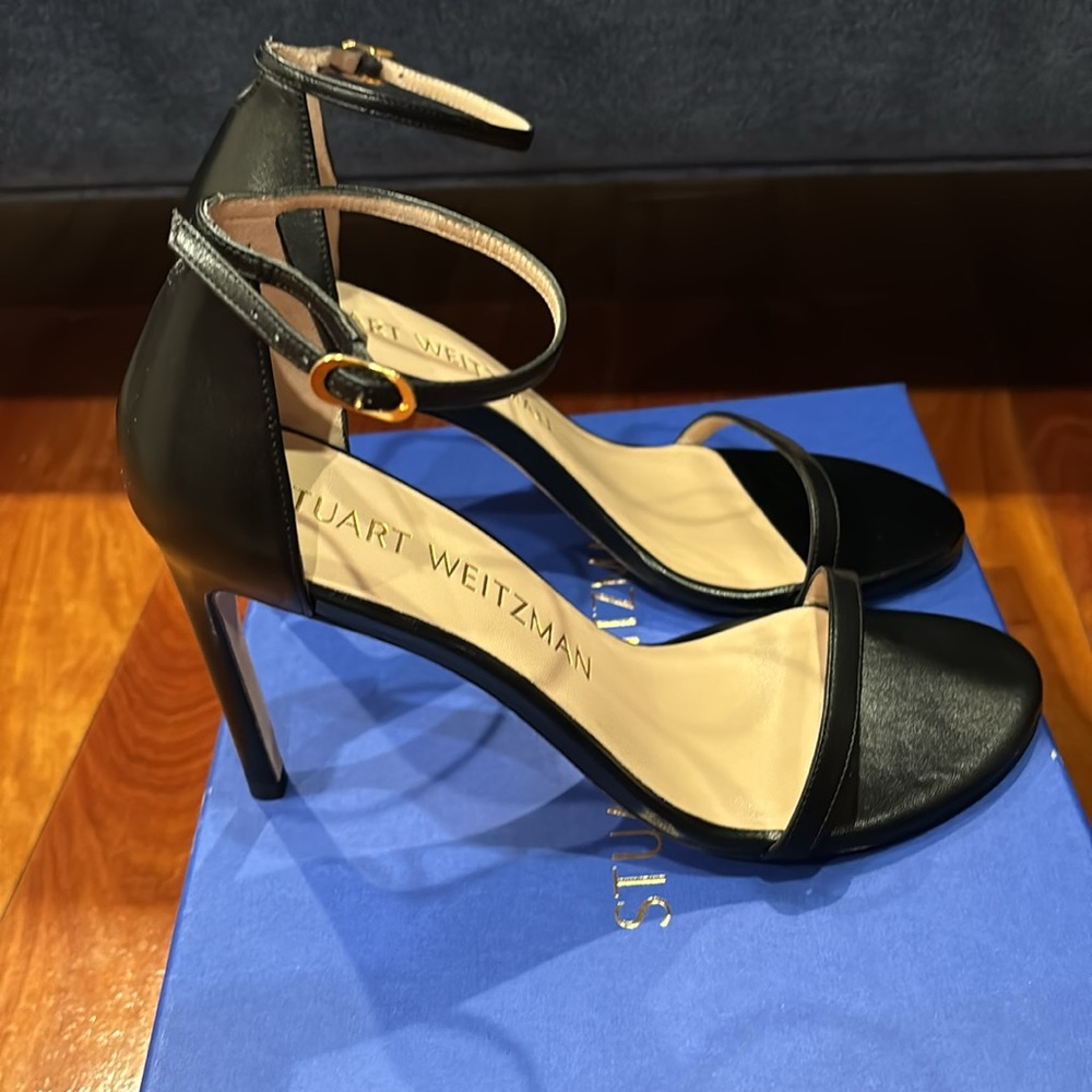Stuart Weitzman Black Nudistsong Heels size 9B